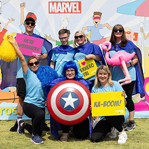 Invacare team at superhero Series powered by Marvel