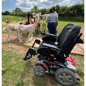 Storm4 powerchair donated to Beckside Care Farm