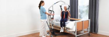 The Invacare Birdie Evo patient lifter