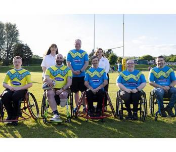 invacare sponsor kit for local wheelchair rugby team