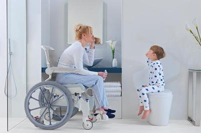 Shower chairs to push