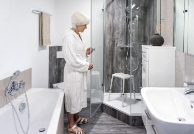 Shower stools fixed and folding